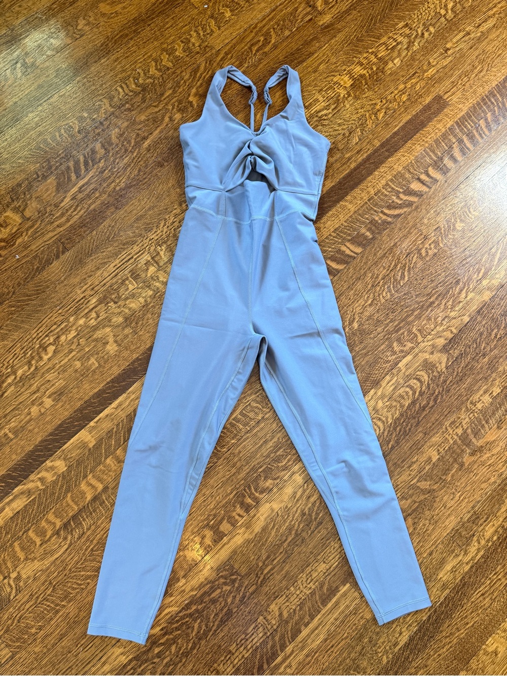 Abercrombie & Fitch Light Blue Twist-Front Jumpsuit